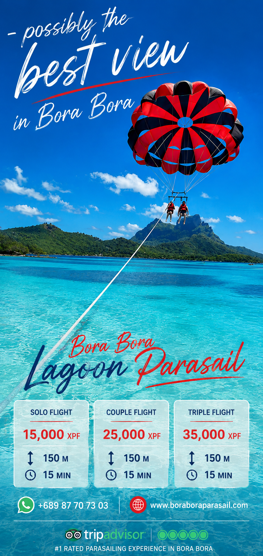 Bora Bora Lagoon Parasail