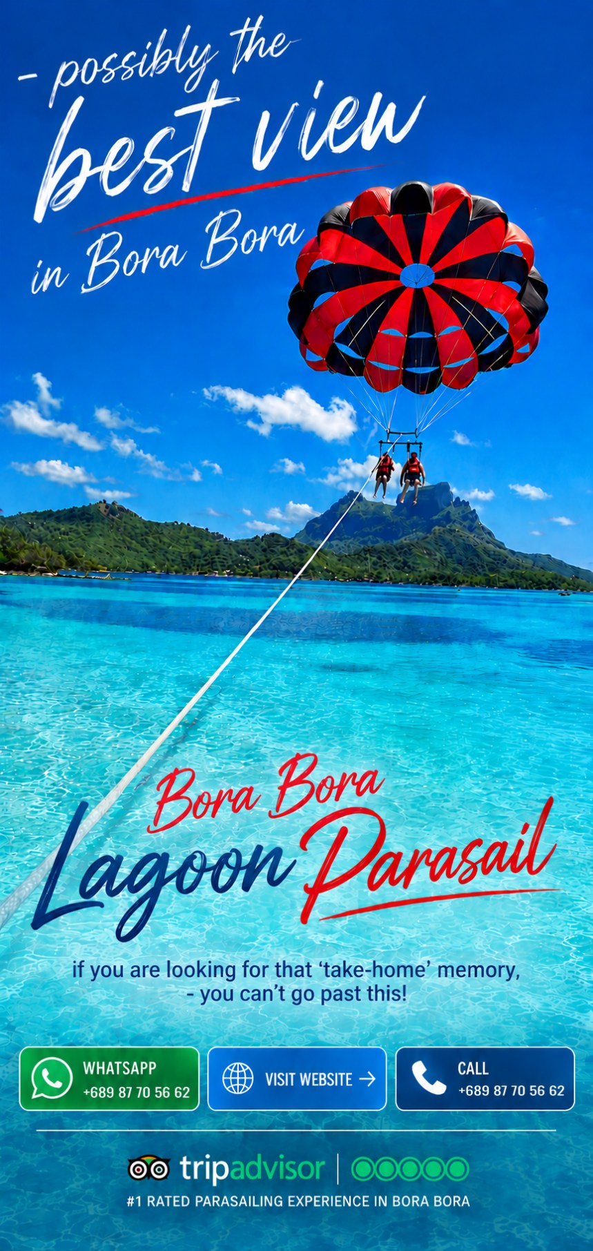 Bora Bora Lagoon Parasail